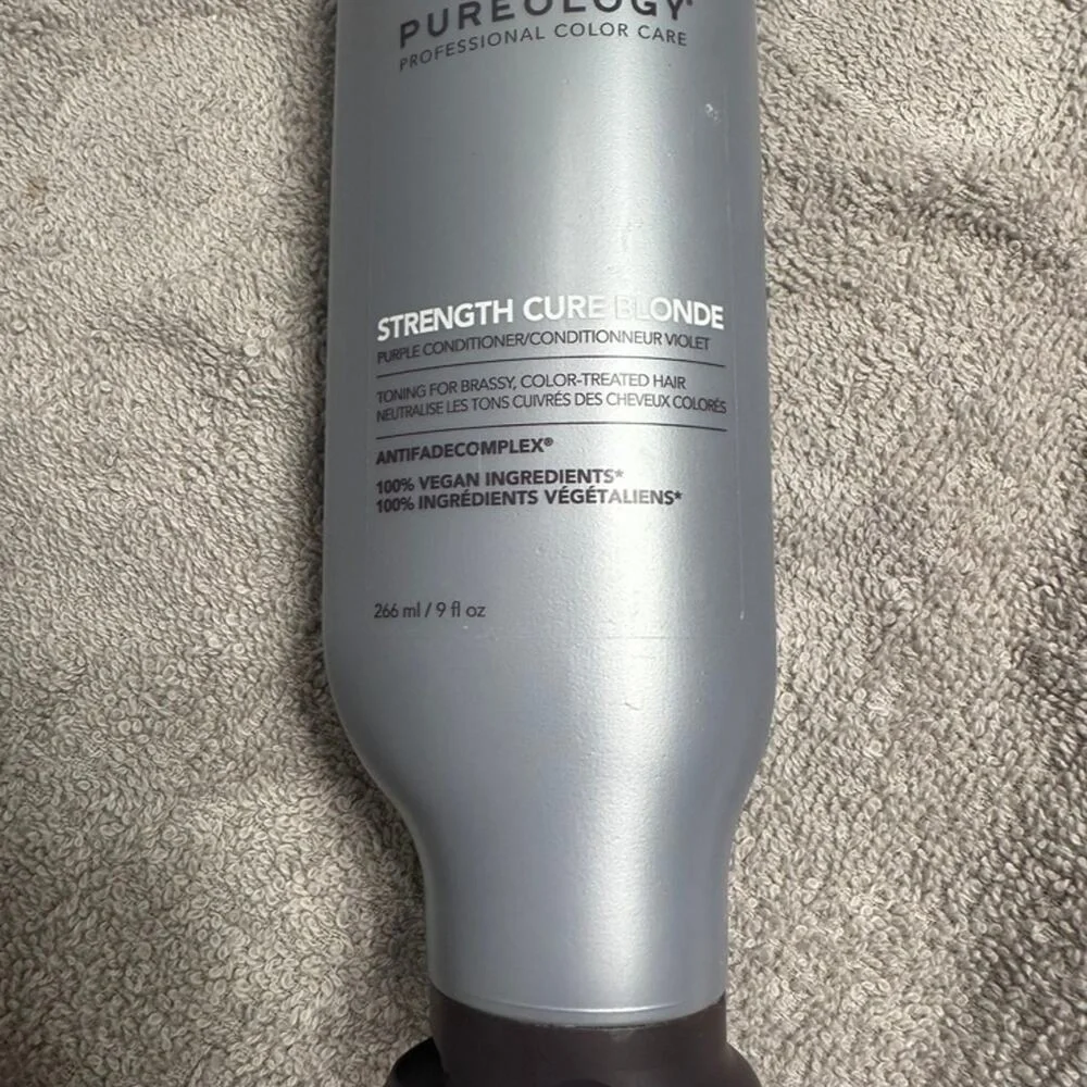 Pureology Strength‎ Cure Blonde Purple Conditioner 9oz Toning For Brassy Hair